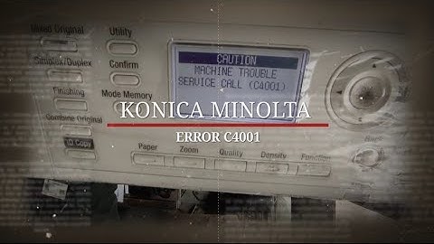 HOW TO SOLVE C4001 ERROR ON KONICA MINOLTA BIZHUB 215, 206, 250i , 164, #konicaminolta #servicemode