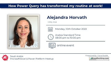 How Power Query has transformed my routine at work! with Alejandra Horvath