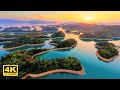 Amazing Islands and Oceans Aerial Views 4k with Relaxation Music