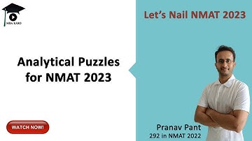 Analytical Puzzles for NMAT 2023 | Most Important NMAT Topics in Reasoning | Let