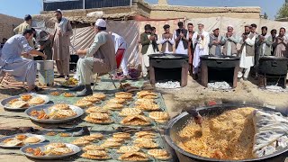 Wedding food in Kabul Afghanistan | Kabuli pulao recipe in Wedding ceremony | Marriage food