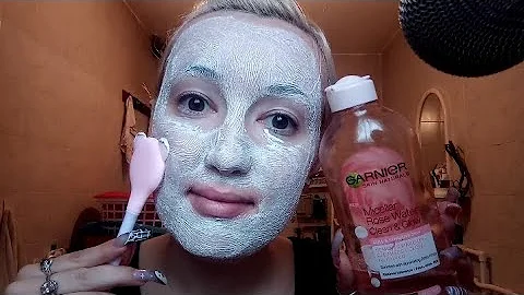 ASMR Get Unready with Me 🧽 My Skincare Routine 💆🏼‍♀️ Taking My Makeup Off