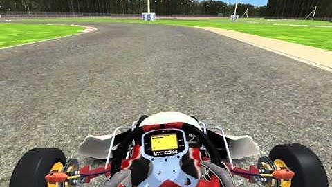 Lap Around Kart Track. rFactor2. Leader Kartodrome