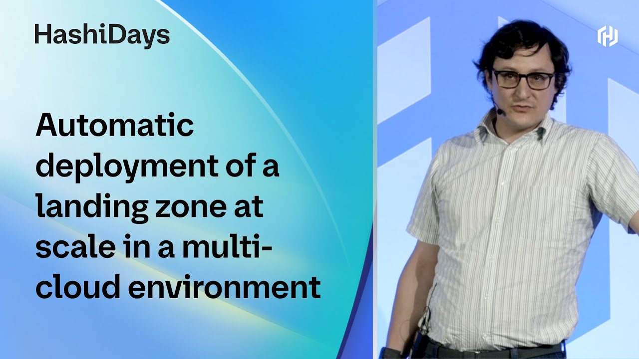 Automatic deployment of a landing zone at scale in a multi-cloud environment