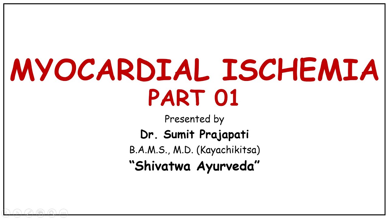 Lecture#34 MYOCARDIAL ISCHEMIA (PART 01); INTRODUCTION, BLOOD SUPPLY OF ...