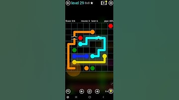 How To Solve Flow Free Bridges Blue Pack Level 29 8x8 Board Walk Through Solution Walkthrough