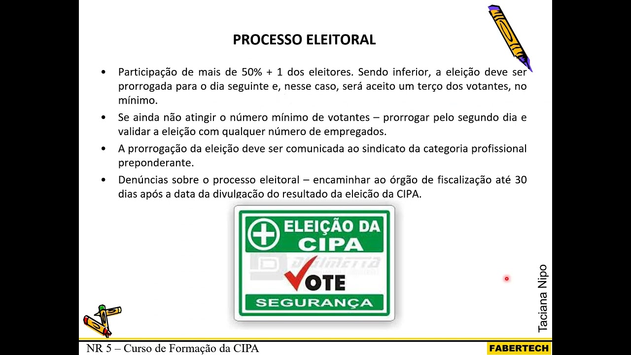 NR 05 CIPA Processo Eleitoral 2AFabertech 2022