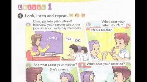 English 4 Unit 12 What does your father do (Lesson 1)