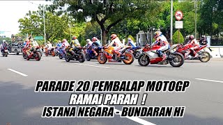 Ramai Parade 20 Pembalap Motogp Di Istana Negara  Bundaran Hi Jakarta 2022