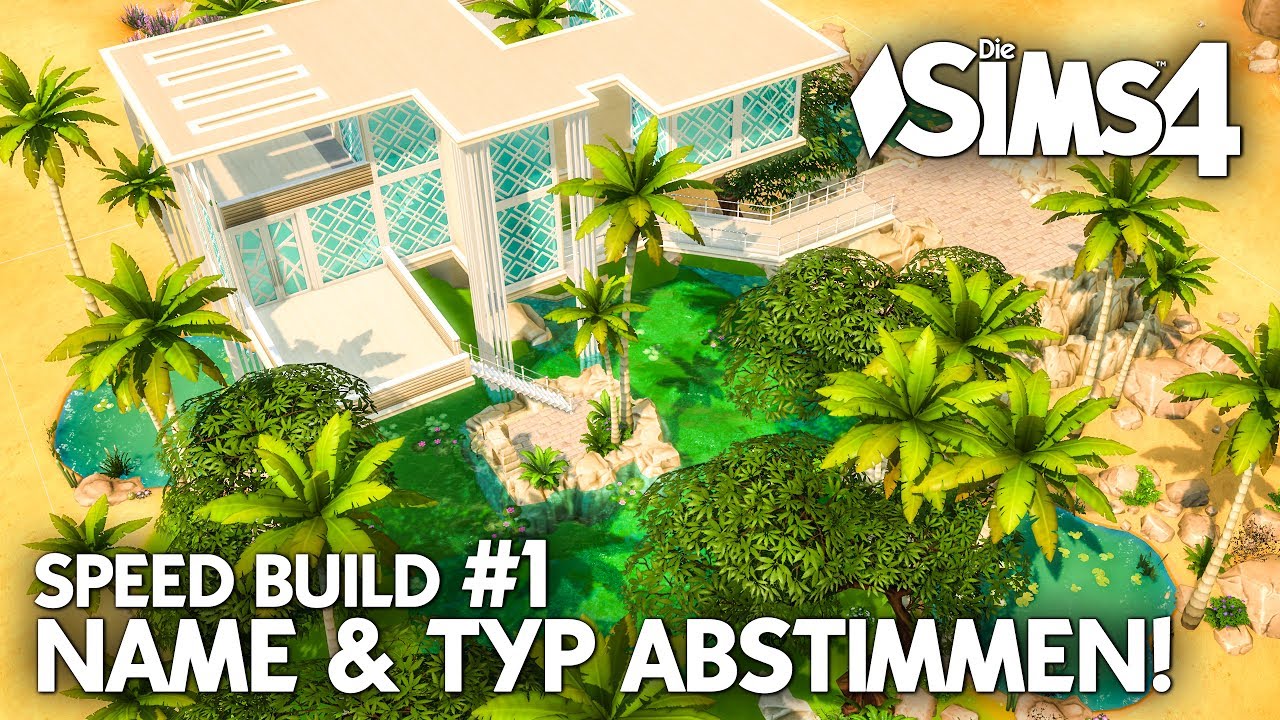 Oase mit modernem Haus bauen | Speed Build #1 | Oasis Tropical - YouTube