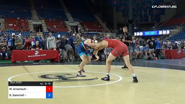 182 Lbs Cons 16 2 Matt Arsenault Illinois Vs Griff...