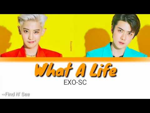 EXO-SC 세훈&찬열 - What a life (Lyrics)