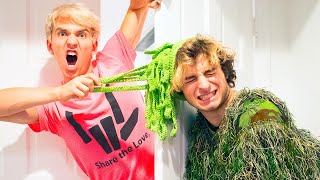 STEPHEN SHARER ALMOST CAUGHT ME AS THE POND MONSTER (PRANK WARS)