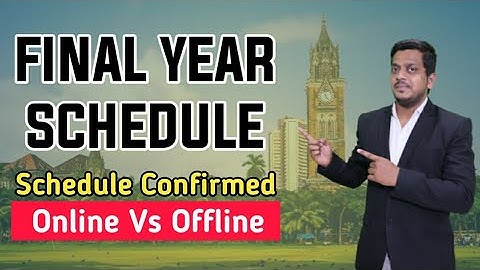 Final Year Exam Schedule Confirmed | Mumbai University | Ashish Sir
