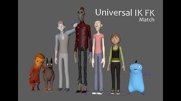 Univeral IKFK Rigg Match Tool for Autodesk Maya