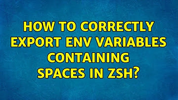 How to correctly export env variables containing spaces in ZSH? (3 Solutions!!)