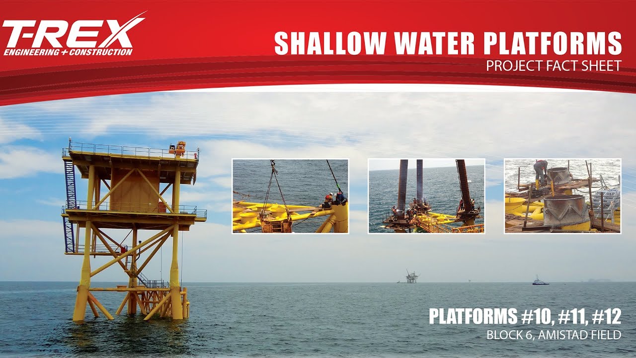 Shallow Water Platforms Installation - YouTube