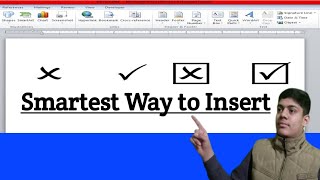 Insert Tick and Cross Mark in MS Word. | how to insert a checkmark in word.