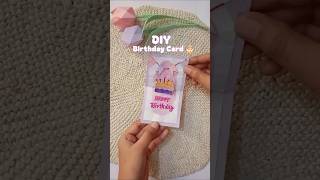 Easy Mini Birthday Card Tutorial🎂 💖 | Cute Handmade Paper Craft ✨ #shorts #diy #trendingsong