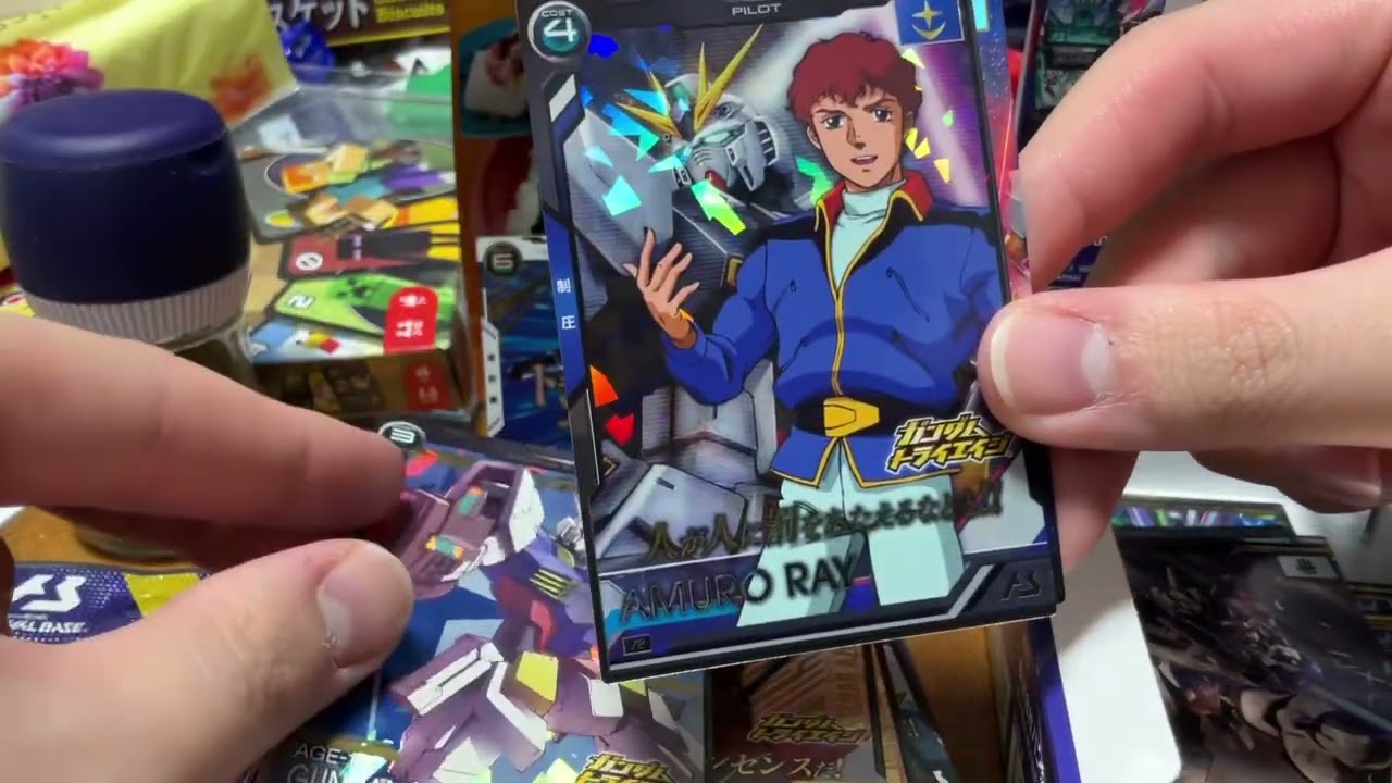 アーセナルベース ブースターパック データカードダス20周年 ガンダムトライエイジパック 開封動画