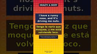 Learn Spanish: Health &amp; Body Phrases 🇪🇸 #Shorts