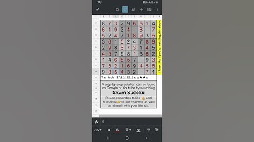 🔴#Shorts The Hindu Sudoku 5 Star Solution | 27.12.2021 | Difficulty Level ★★★★★