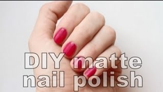 DIY matte nail polish