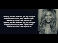 Beyonce - Hold Up Lyrics on screen (+Audio)
