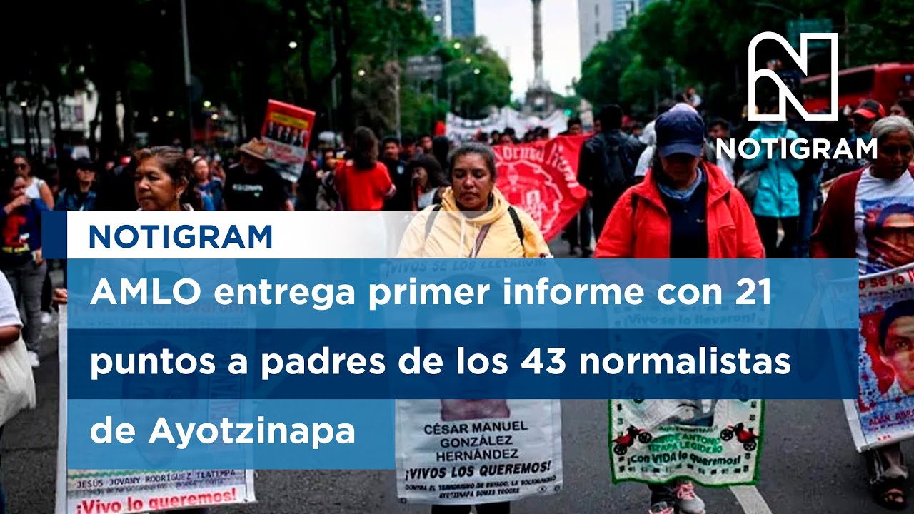 AMLO entrega primer informe con 21 puntos a padres de los 43 ...