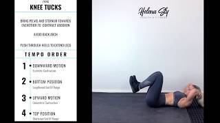 Lying Knee Tucks and Heel Push Out