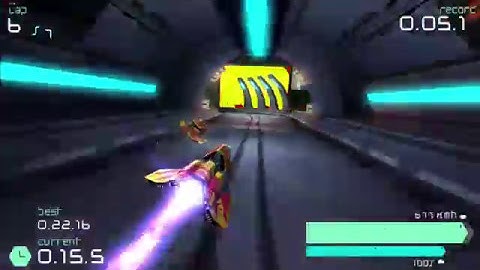 WipEout Pulse, Gemini Dam White, Speed Lap (Phantom) - 20.53