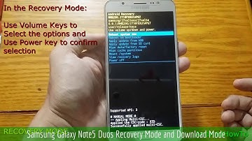 Samsung Galaxy Note5 Duos Recovery Mode and Download Mode