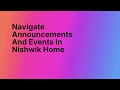 How to View Announcements & Events in Nishwik | School Admin Guide