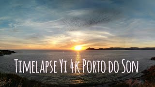 Sol naciente en tierras bravas: Porto do Son. Coruña, Galicia, España. Lugares famosos 2018