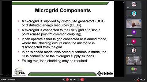 Prof  Arindam Ghosh | A Webinar on  Microgrid Systems | IEEE PES Madras Chapter