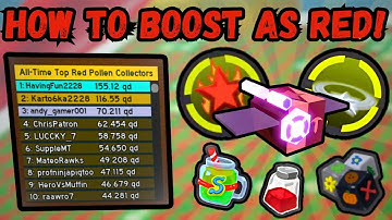 How To Boost As Red Hive In Bee Swarm Simulator (Part 1) | Bee Swarm Simulator