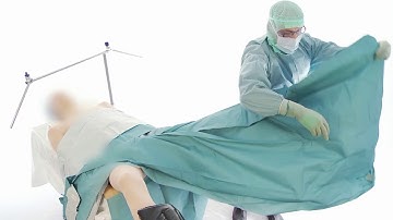 Draping instructions for the BARRIER LAP robotic drape