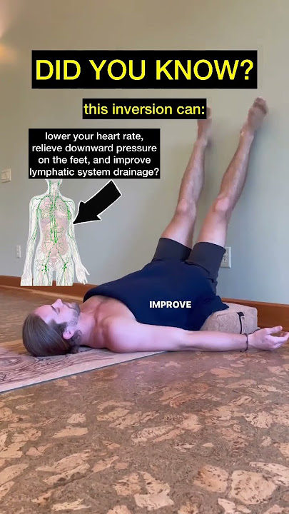 One of the easiest ways to lower your heart rate!  #restorativeyoga #yogabenefits #lymphaticdrainage