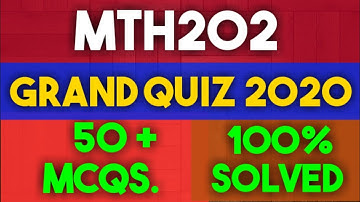 #Mth202GrandQuiz || Mth202 grand quiz 50+ mcqs 100% solved