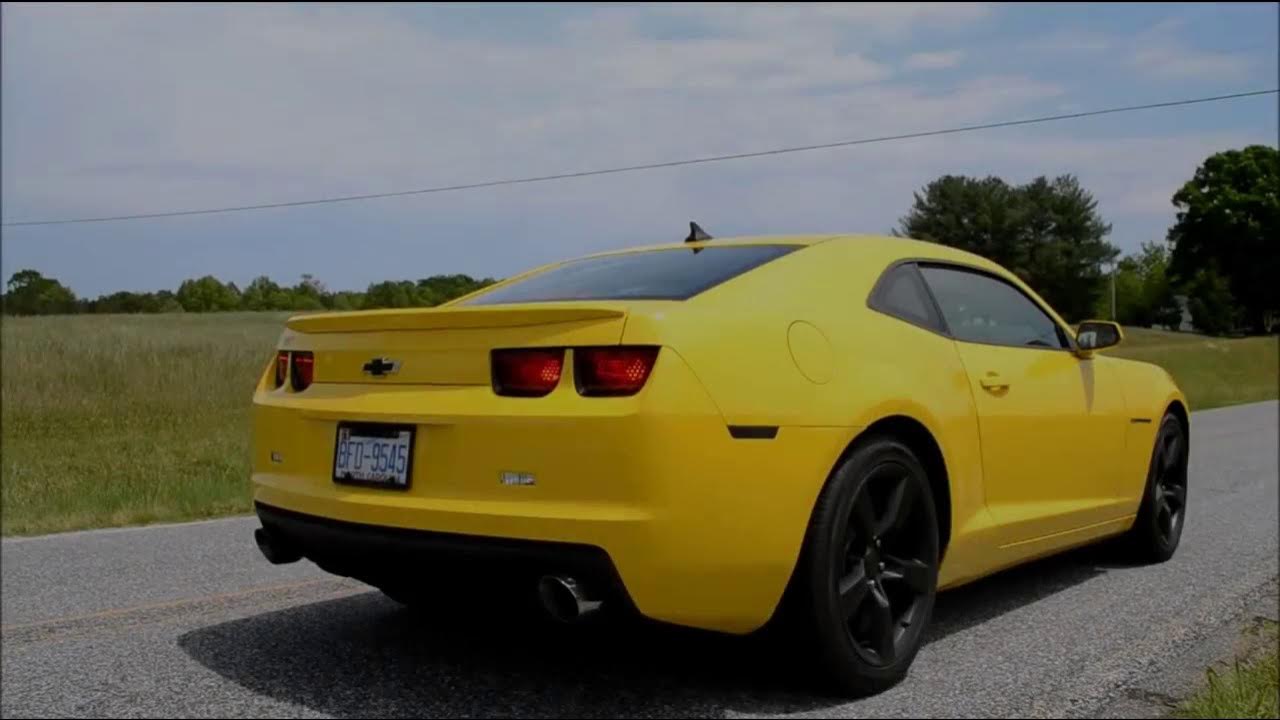 2012 Camaro V6 with MBRP Axle-Back Exhaust (Before and After) - YouTube