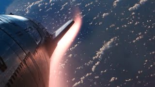 REAL TIME - SpaceX Starship IFT-3 Re-Entry