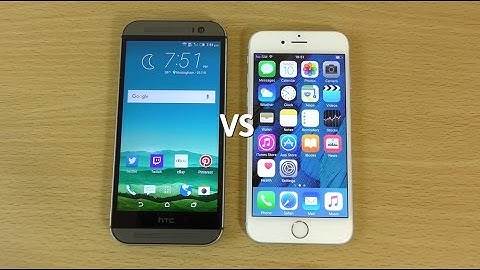HTC One M8 Sense 7 Marshmallow VS iPhone 6s - Speed Test!