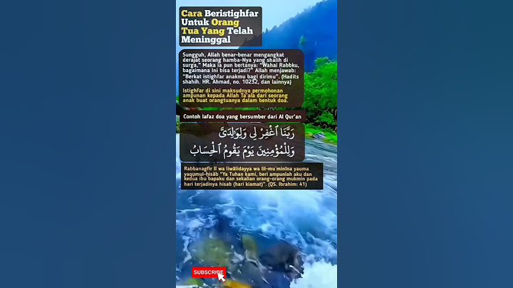 Cara ISTIGHFAR Untuk Orangtua Yang Sudah Wafat #Doa #islam #shorts #motivation #quran