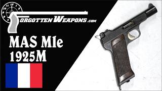 Celebrity Prototype MAS 1925M Pistol: Cartridge Counting in 7.65 French Long Profile