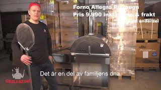 Vedeldad pizzaugn från Italien - Nonno Peppe från forno Allegro - YouTube