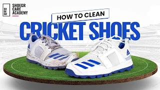 Cleaning Sport Shoes with SHOEGR Ultimate Kit Shoe Cleaning | Adidas Cricup 21 Cricket Shoes screenshot 1