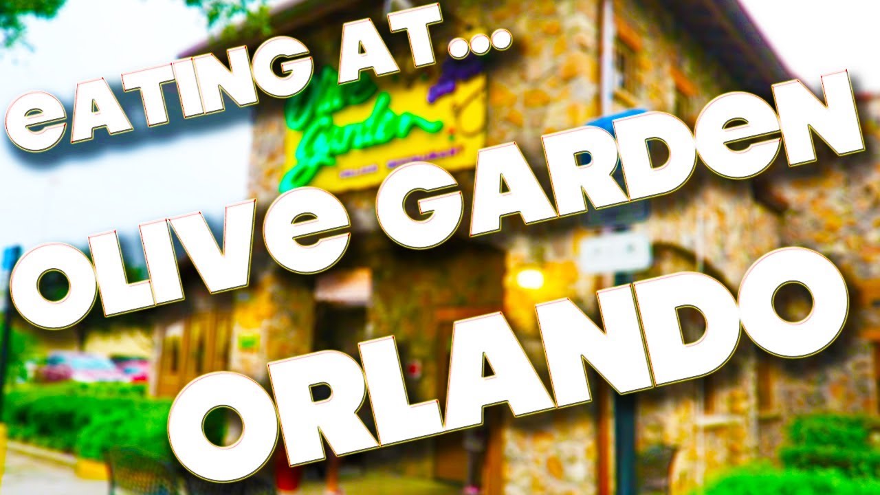 Eating At Olive Garden Orlando Florida Youtube