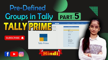 #5 Pre-Define Group in Tally Prime Explain Primary Group in Hindi