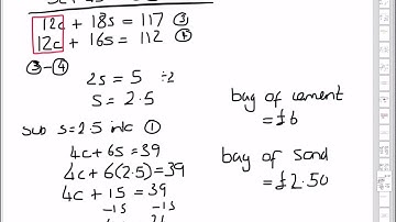National 5 Maths Solving Simultaneous Equations Lesson 5 - Real Life Context