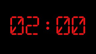 2 minute - timer and alarm - countdown - digital